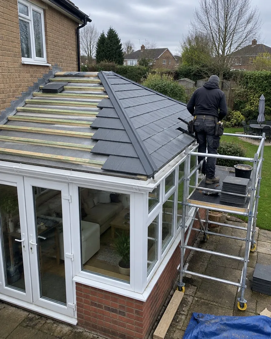 Conservatory roof replacement in Launceston